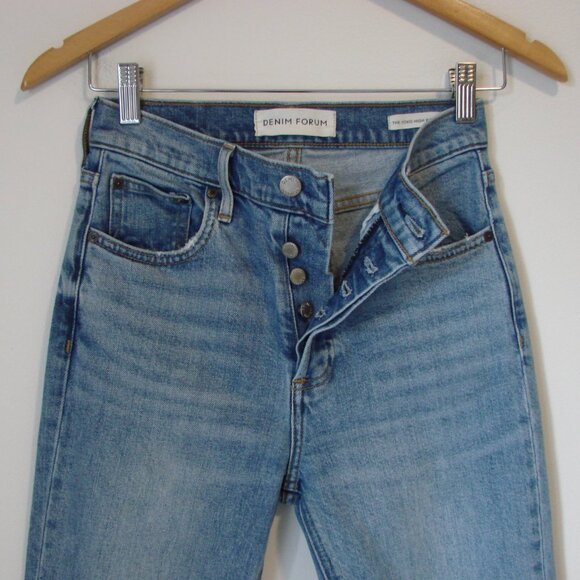 Aritzia Denim Forum Yoko High Rise Slim Jeans Organic Cotton Size 25 - Picture 10 of 16